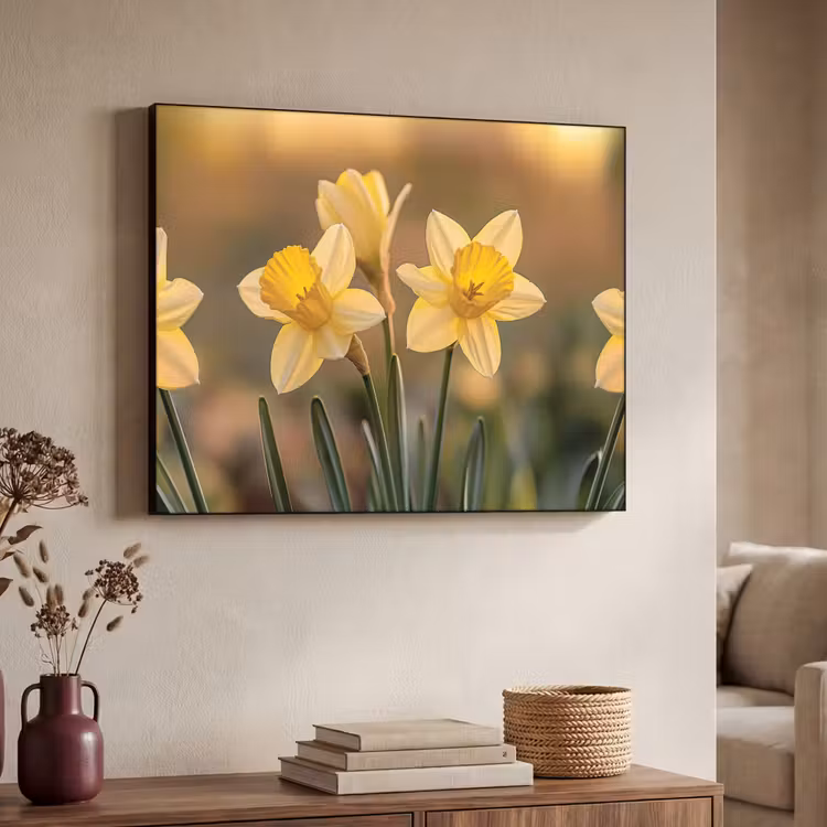 Art Frame - Bloemen - Geel - Wazig — 4