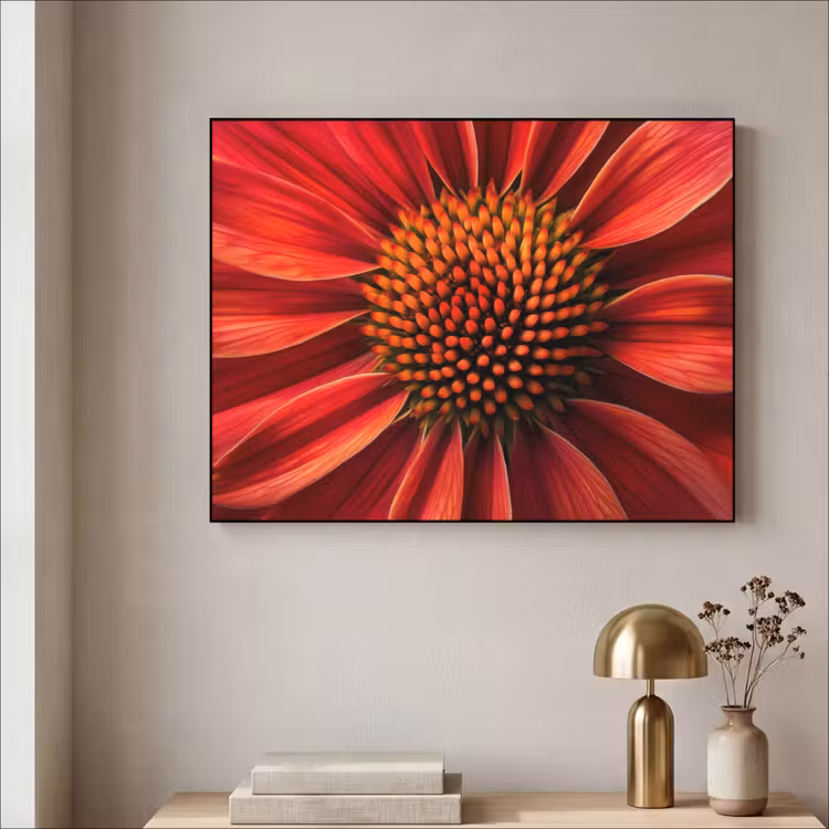 Art Frame - Close up - Bloem- Rood — 3