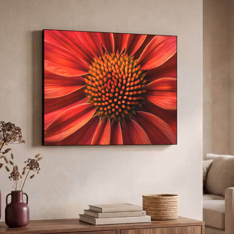 Art Frame - Close up - Bloem- Rood — 4