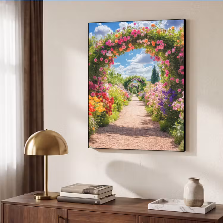 Art Frame - Doorkijk - Bloemen - Kleurrijk - Natuur — 6