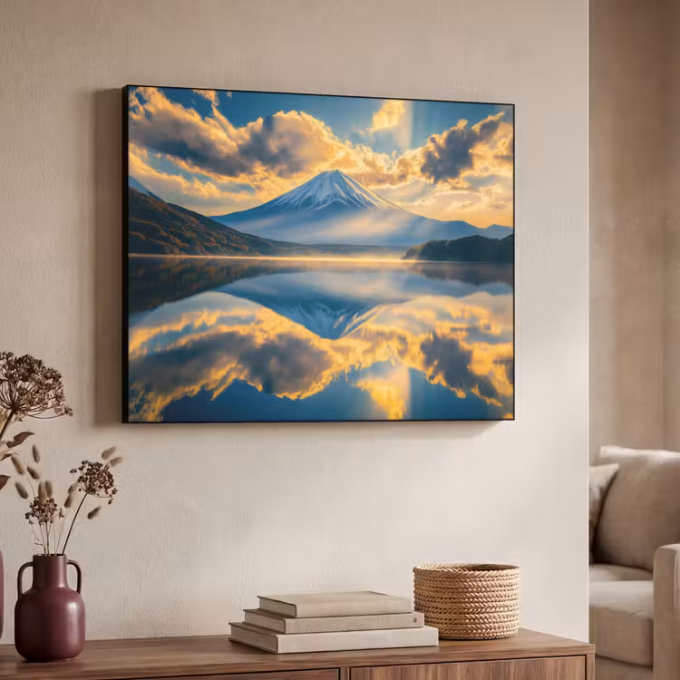 Art Frame - Berg - Rivier - Zonsondergang — 4