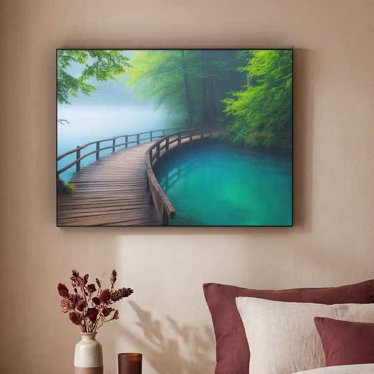 Art Frame - Brug - Water - Rivier - Bos — 2