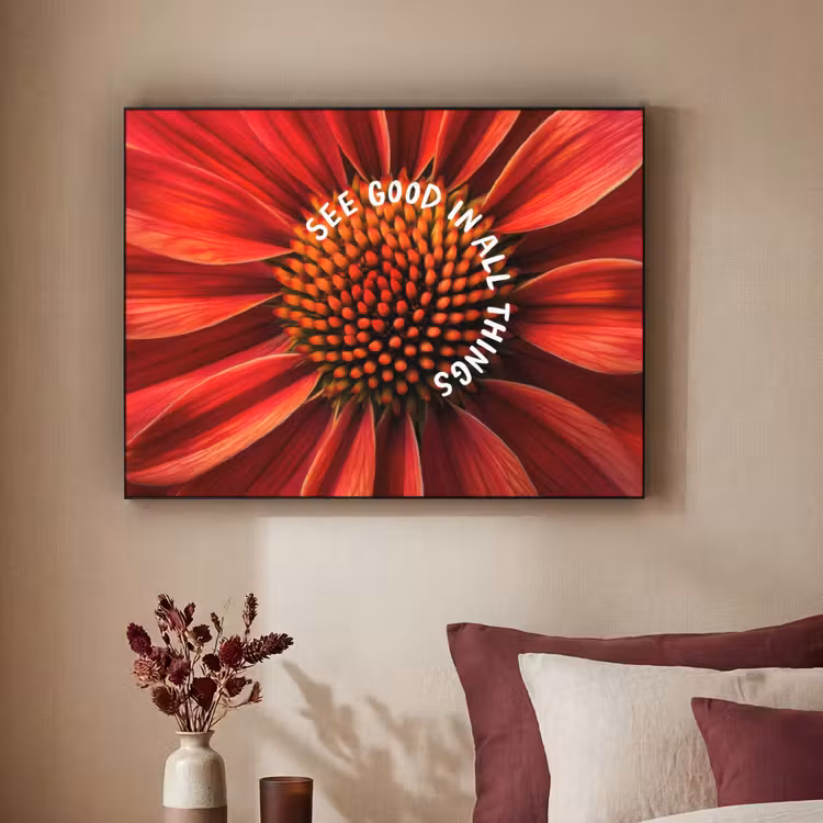 Art Frame - Close up - Bloem - Quote - Rood — 2