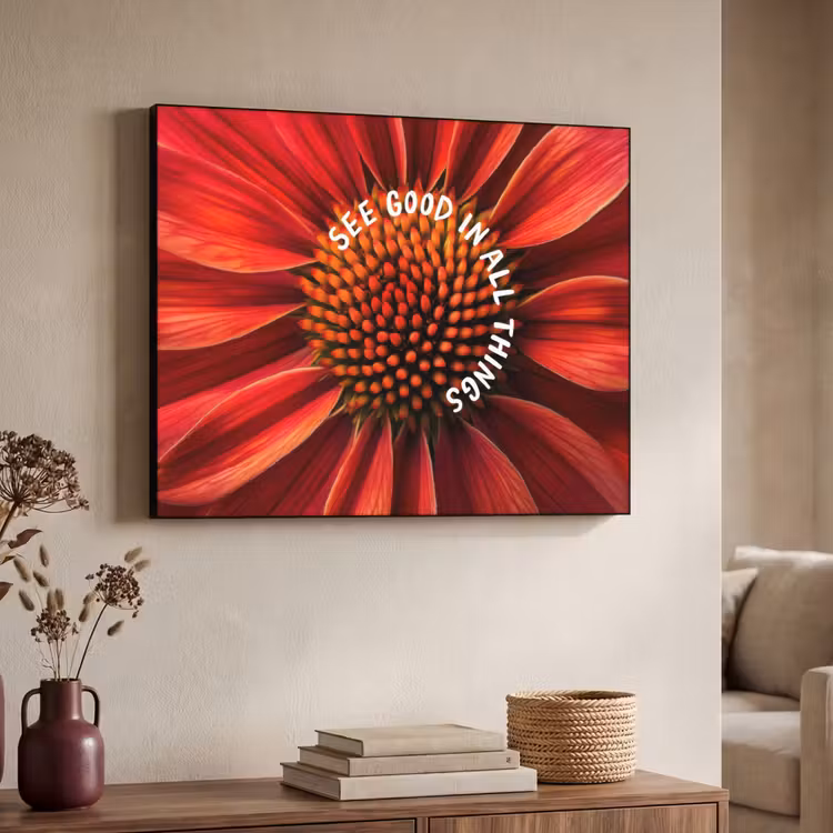 Art Frame - Close up - Bloem - Quote - Rood — 4