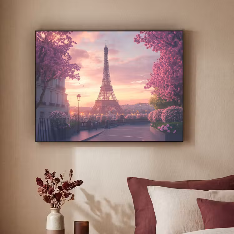 Art Frame - Eiffeltoren - Parijs - Roze — 2