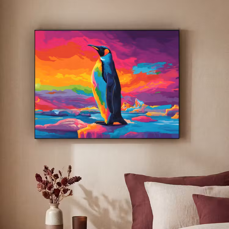 Art Frame - Ijsschots - Pinguïn - Abstract - Lucht — 2