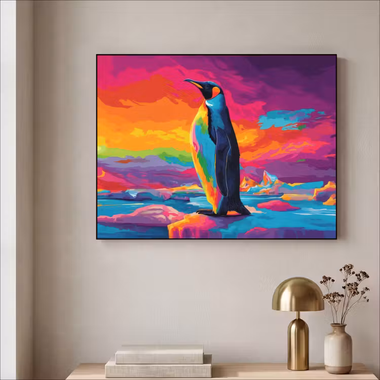 Art Frame - Ijsschots - Pinguïn - Abstract - Lucht — 3