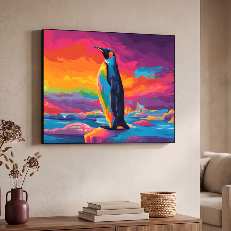 Art Frame - Ijsschots - Pinguïn - Abstract - Lucht — 4