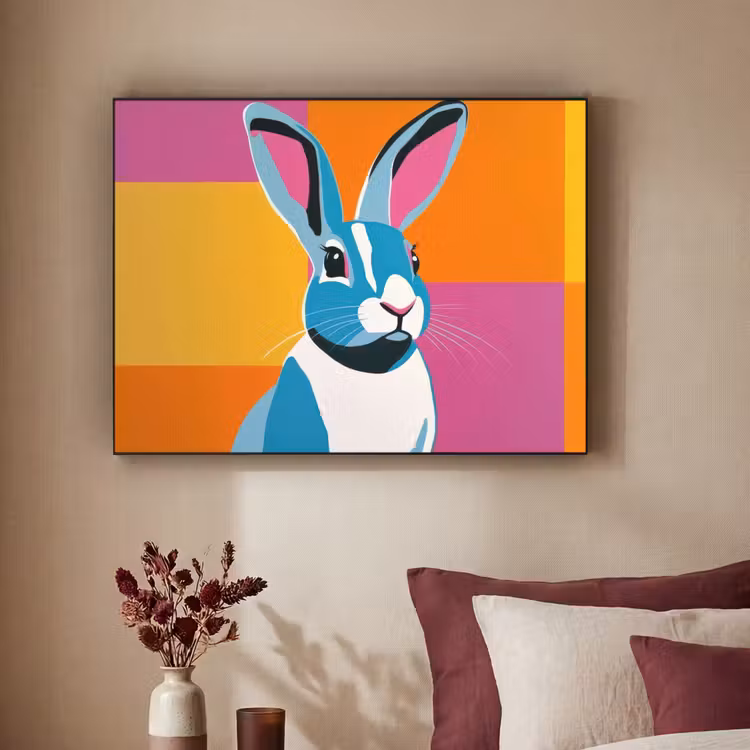 Art Frame - Haas - Kleurvakken - Oren - Roze — 2