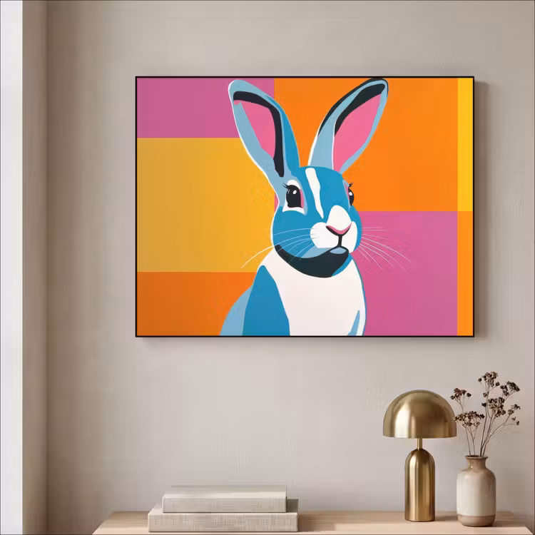 Art Frame - Haas - Kleurvakken - Oren - Roze — 3