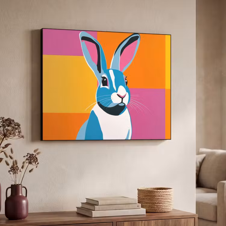 Art Frame - Haas - Kleurvakken - Oren - Roze — 4