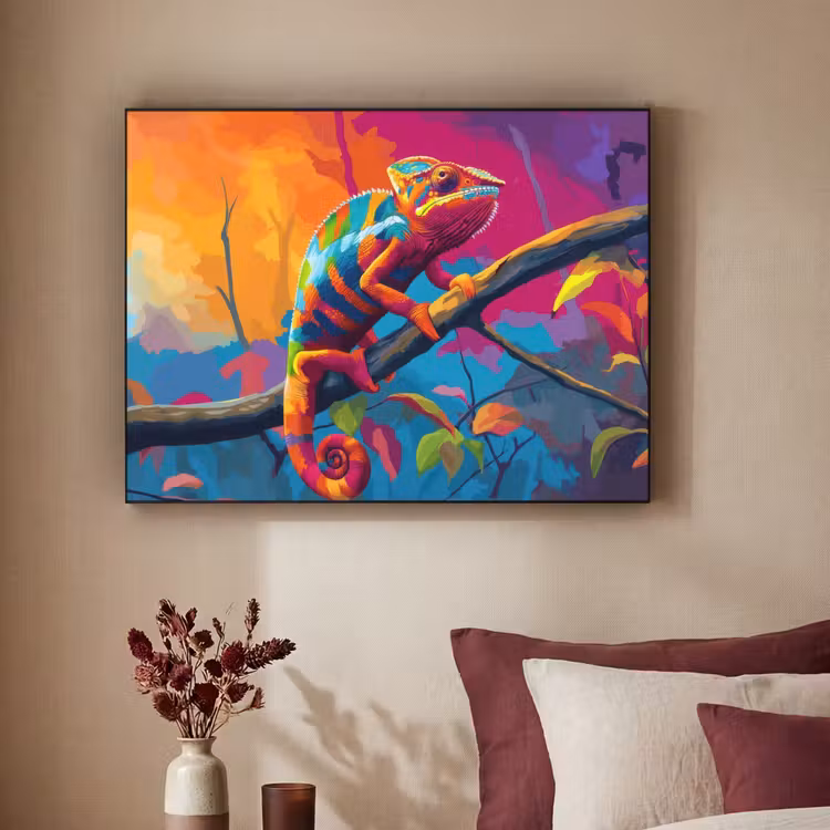 Art Frame - Kameleon - Tak - Gestreept - Bladeren — 2