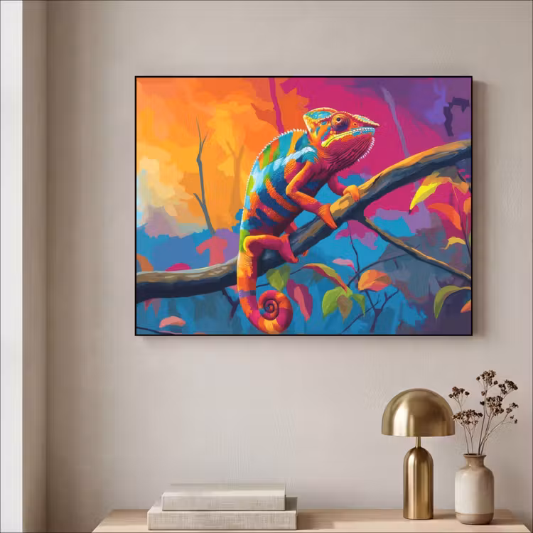 Art Frame - Kameleon - Tak - Gestreept - Bladeren — 3