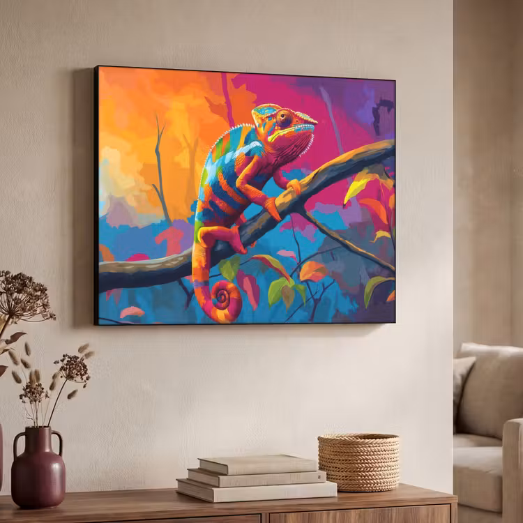 Art Frame - Kameleon - Tak - Gestreept - Bladeren — 4