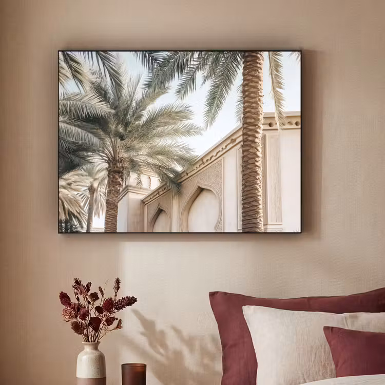 Art Frame - Gebouw - Palmbomen - Beige - Zon — 2