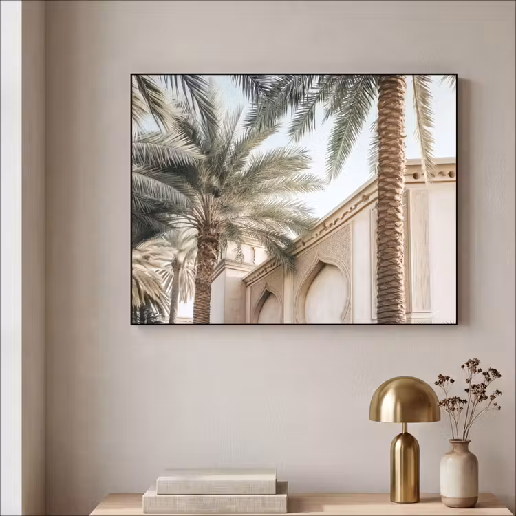 Art Frame - Gebouw - Palmbomen - Beige - Zon — 3