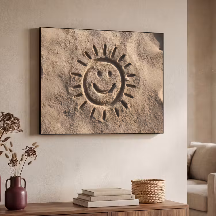 Art Frame - Gezichtje - Zon - Zand - Getekend — 4