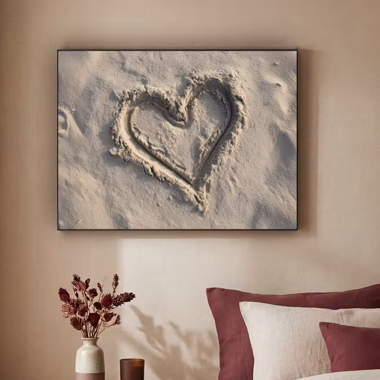 Art Frame - Hartvorm - Getekend - Beige - Zand — 2