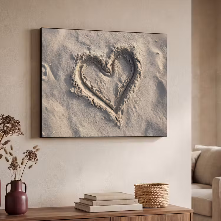 Art Frame - Hartvorm - Getekend - Beige - Zand — 4
