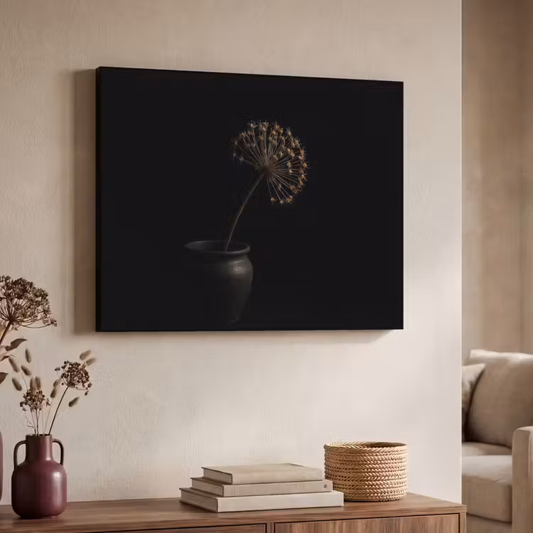 Art Frame - Bol - Gedroogd - Vaas - Zwart — 4