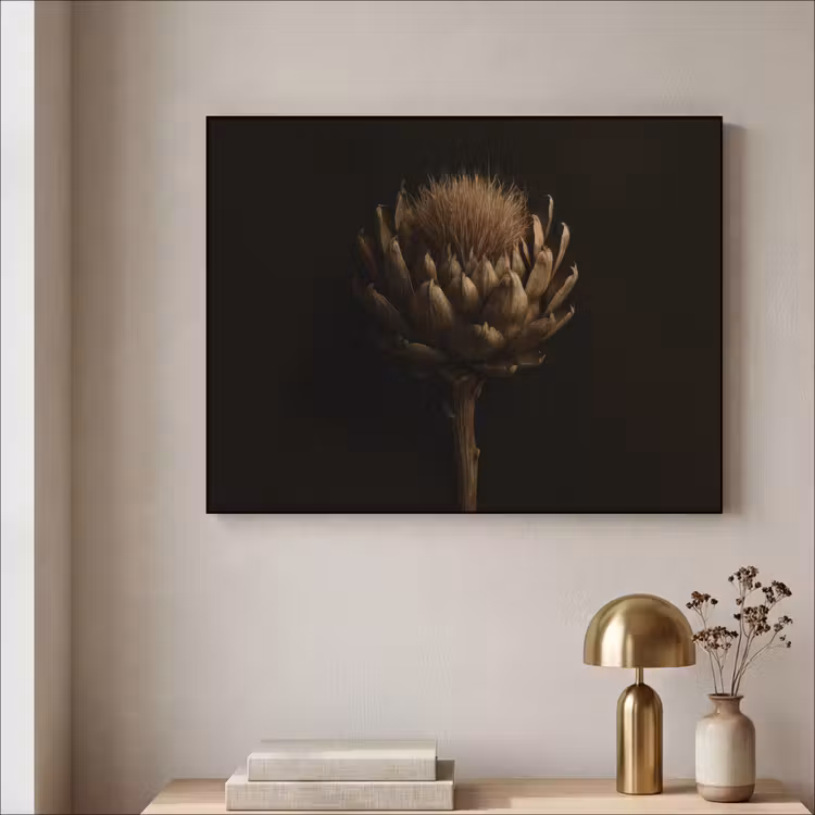 Art Frame - Donkerbruin - Bloem - Textuur - Artisjok — 3