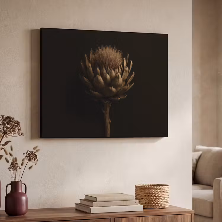 Art Frame - Donkerbruin - Bloem - Textuur - Artisjok — 4