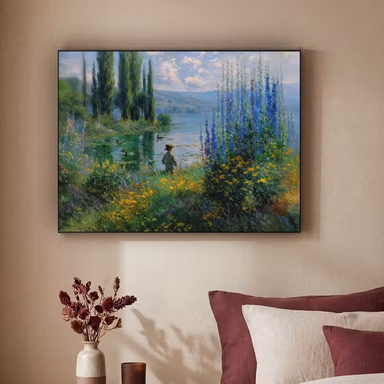 Art Frame - Bloemen - Meer - Bergen - Groen — 2