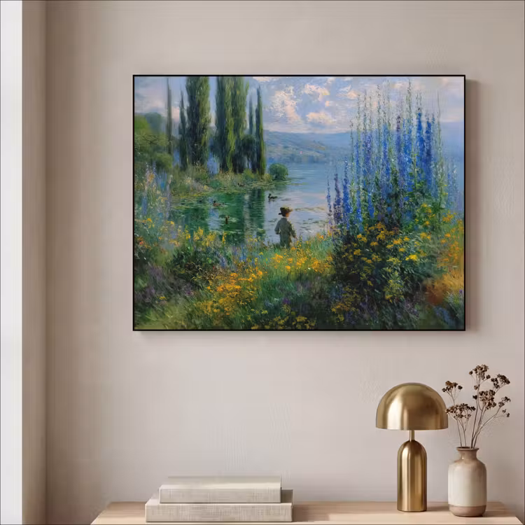 Art Frame - Bloemen - Meer - Bergen - Groen — 3