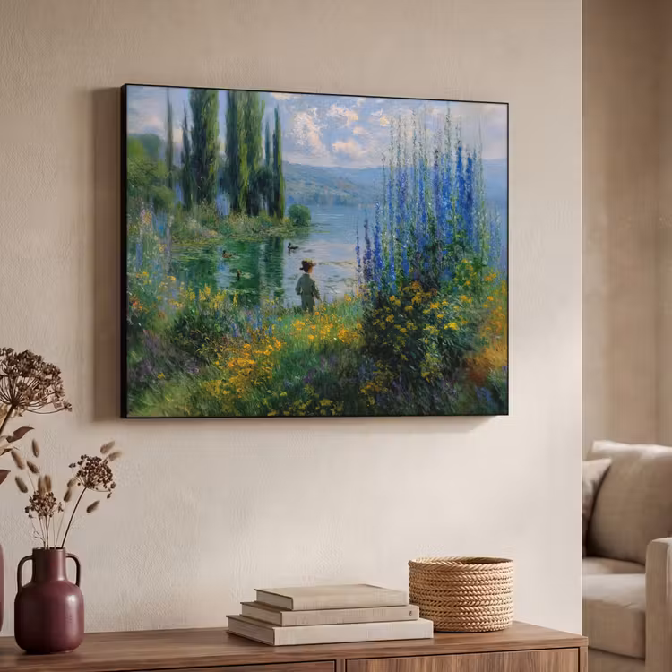 Art Frame - Bloemen - Meer - Bergen - Groen — 4