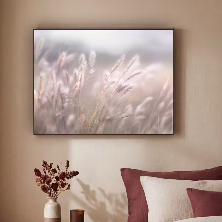 Art Frame - Graspluimen - Wind - Beige - Mistig — 2