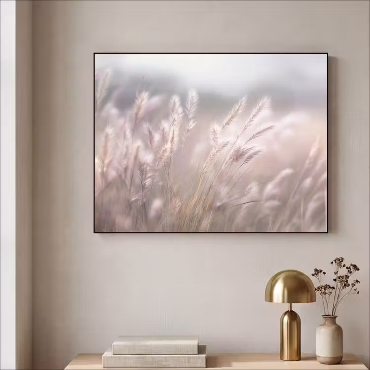 Art Frame - Graspluimen - Wind - Beige - Mistig — 3