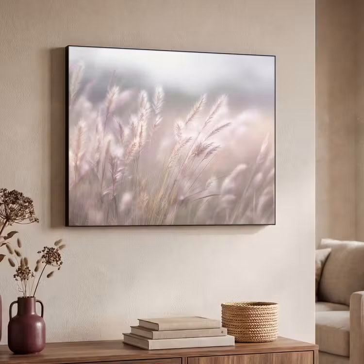 Art Frame - Graspluimen - Wind - Beige - Mistig — 4