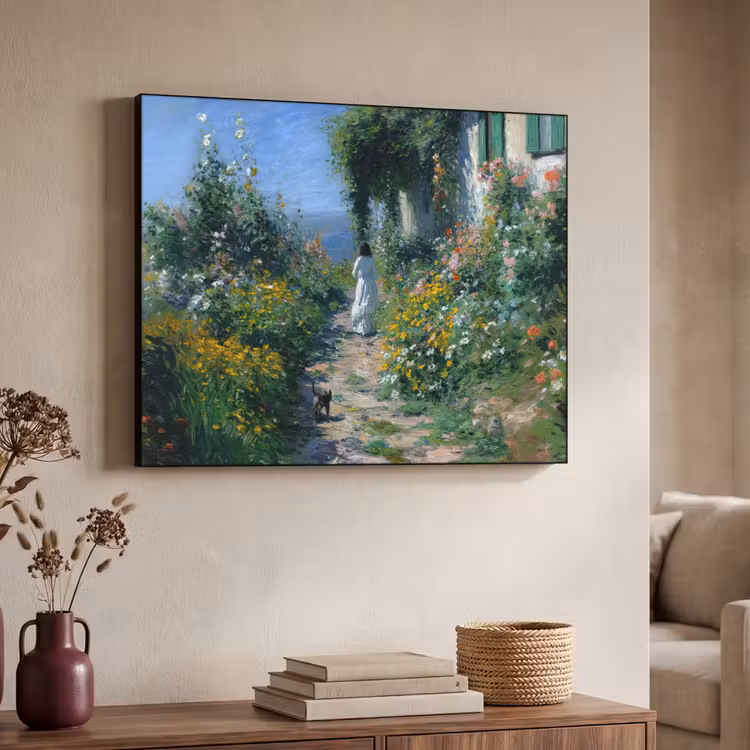 Art Frame - Kat - Vrouw - Bloemen - Huis — 4