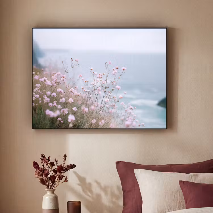 Art Frame - Klif - Bloemen - Zee - Roze — 2