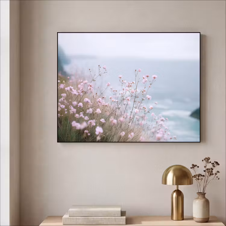 Art Frame - Klif - Bloemen - Zee - Roze — 3