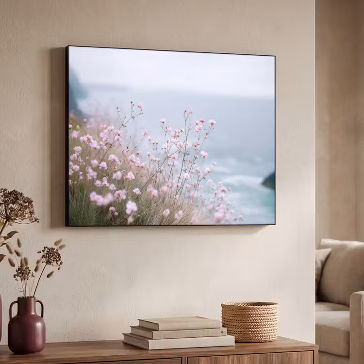 Art Frame - Klif - Bloemen - Zee - Roze — 4