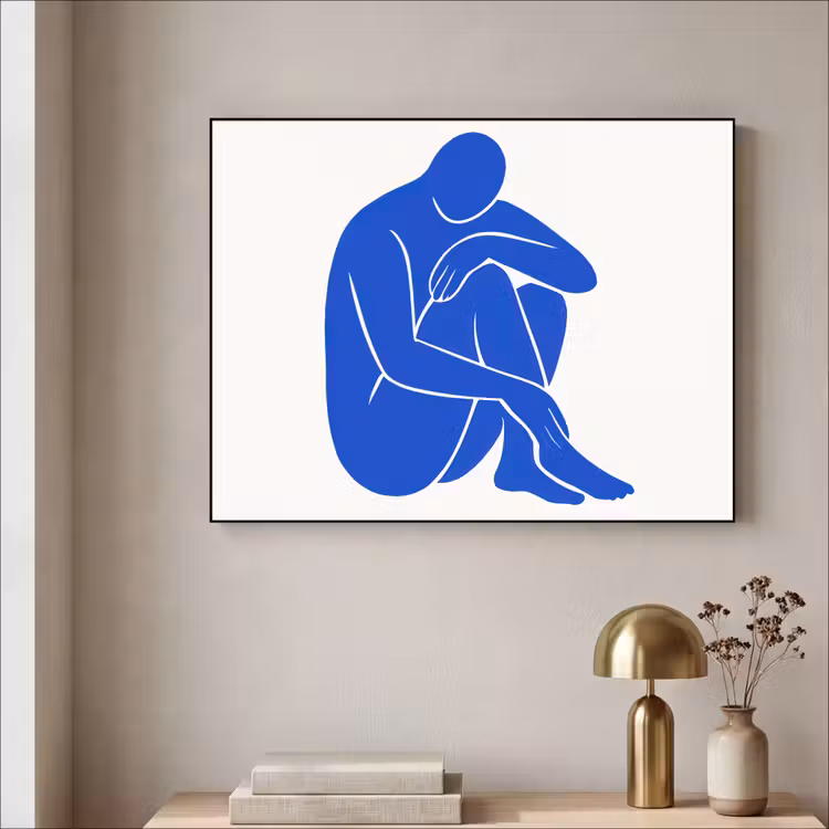 Art Frame - Lichaam - Abstract - Blauw — 3