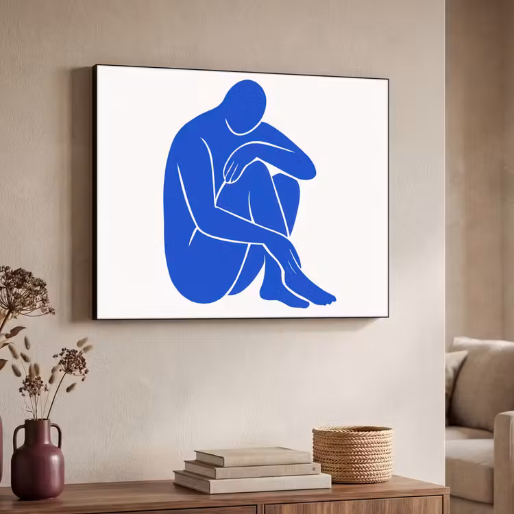 Art Frame - Lichaam - Abstract - Blauw — 4