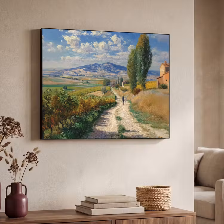 Art Frame - Mensen - Wandelen - Zandpad - Velden — 4