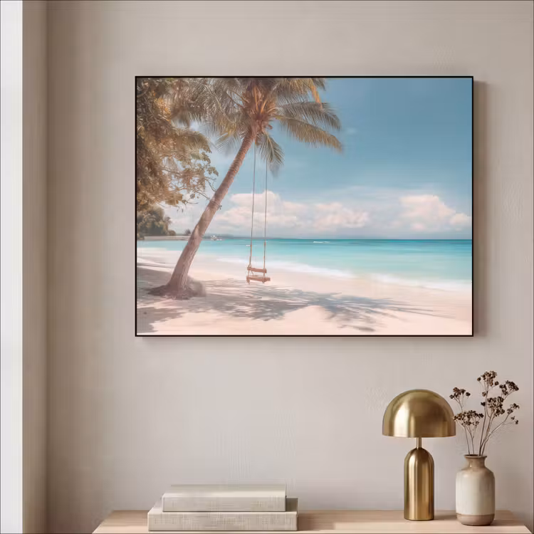 Art Frame - Palmboom - Schommel - Strand - Lucht — 3