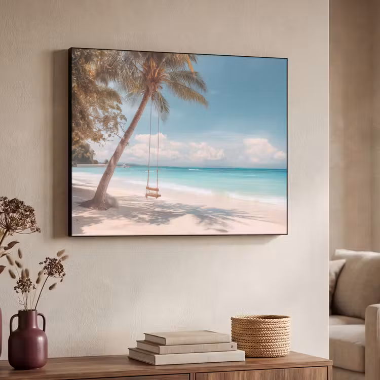 Art Frame - Palmboom - Schommel - Strand - Lucht — 4