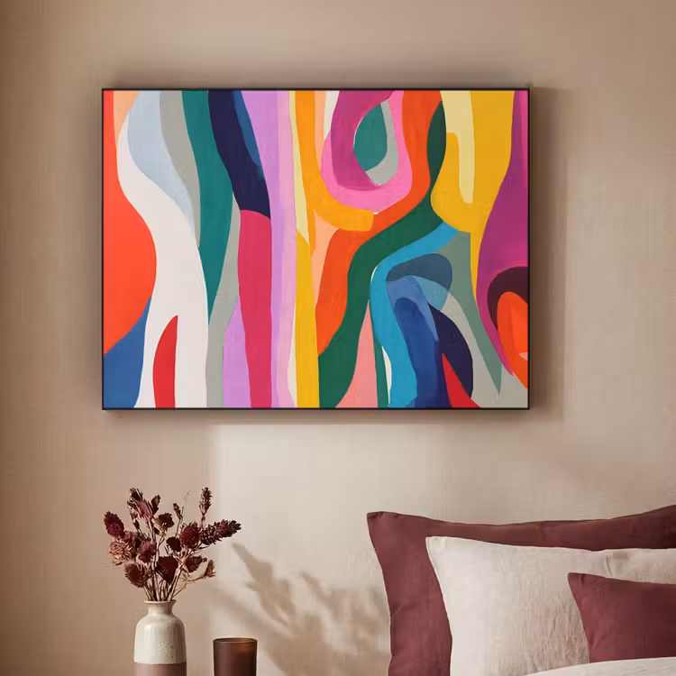 Art Frame - Abstract - Kleurrijk - Golven - Lijnen — 2