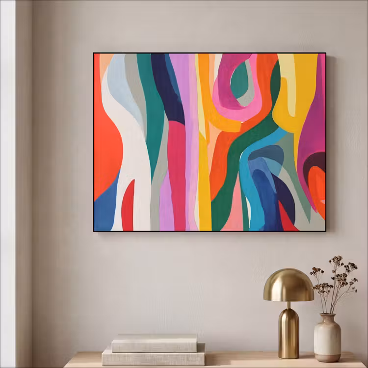 Art Frame - Abstract - Kleurrijk - Golven - Lijnen — 3