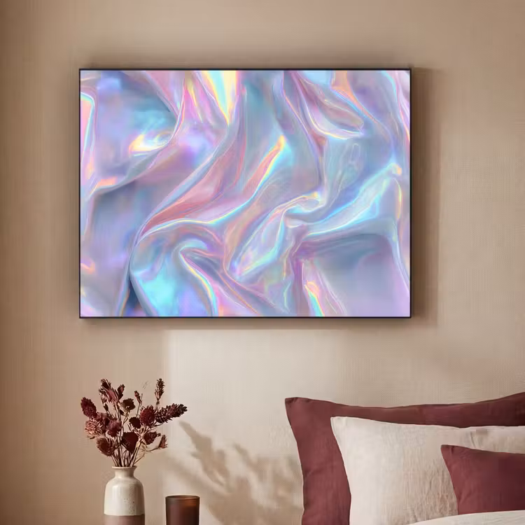 Art Frame - Golvend - Pasteltinten - Glanzend - Stof — 2