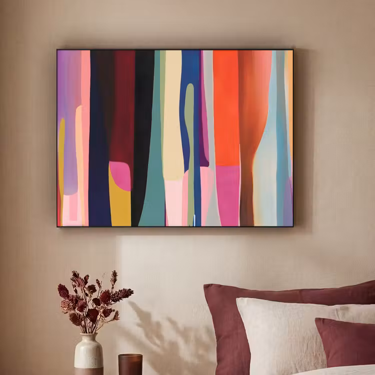 Art Frame - Kleurbanen - Verticaal - Kleurrijk — 2