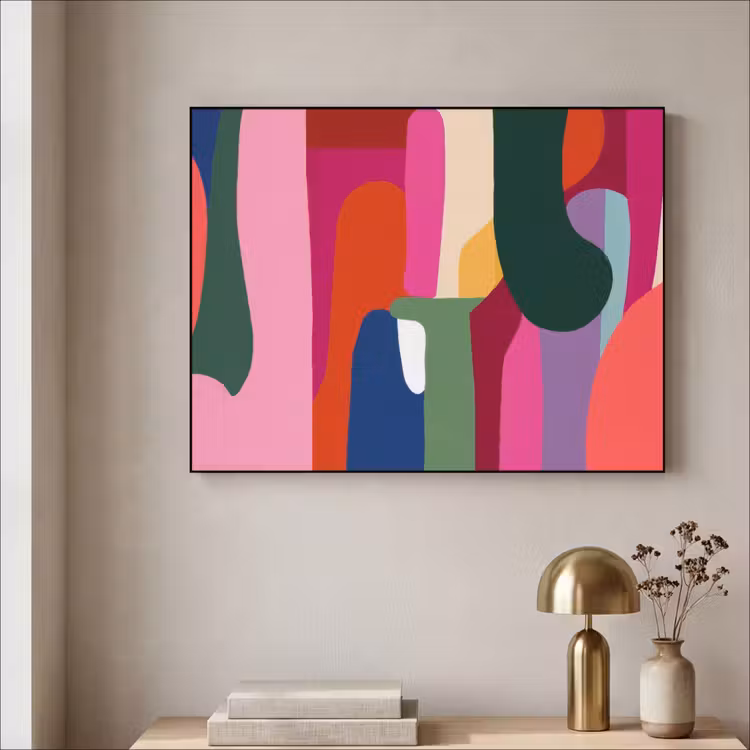 Art Frame - Kleurvakken - Recht - Rond - Abstract — 3