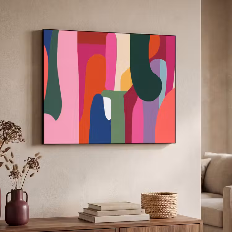 Art Frame - Kleurvakken - Recht - Rond - Abstract — 4