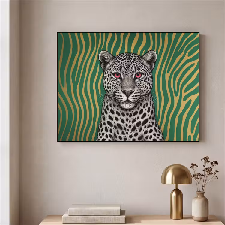 Art Frame - Panter - Zebrapatroon - Groen — 3