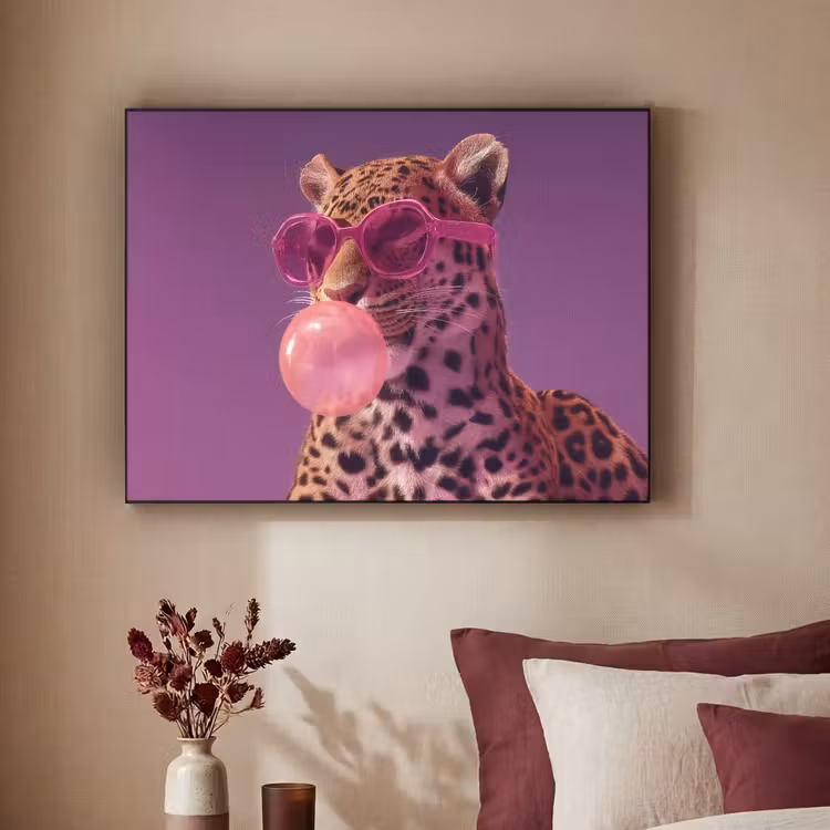 Art Frame - Panter - Zonnebril - Kauwgombel - Roze — 2