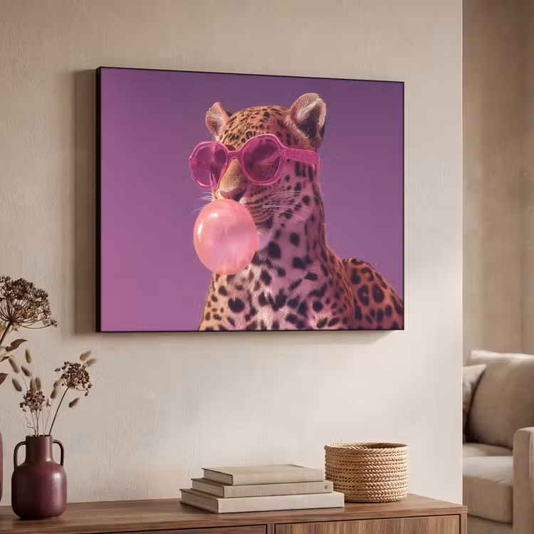 Art Frame - Panter - Zonnebril - Kauwgombel - Roze — 4